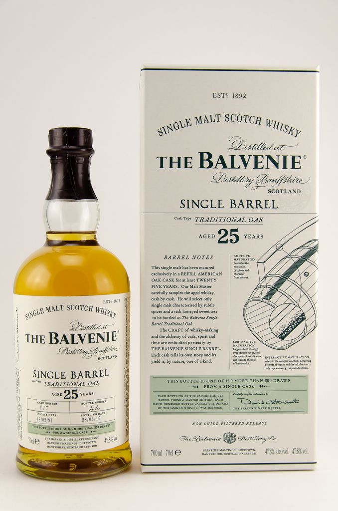 Balvenie 25 y single barrel